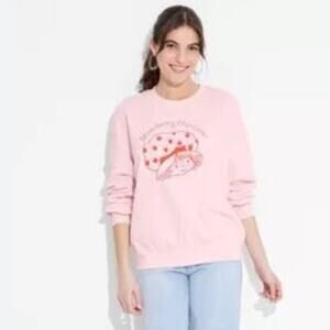 Target Strawberry Shortcake Pink Crewneck Sweatshirt 80's Size XL